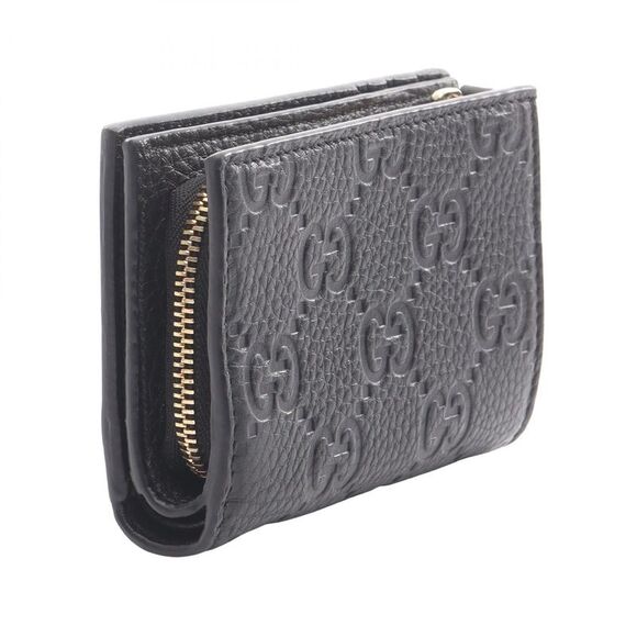 Gucci Leather GG Emblem Small Wallet